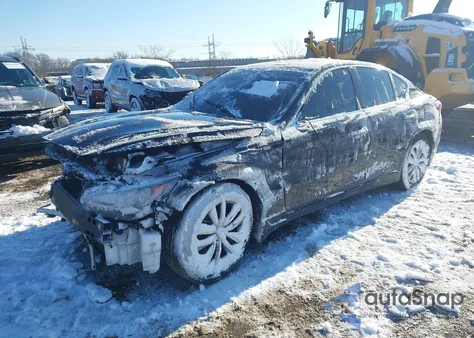 2014 Infiniti Q50 Premium z USA, uszkodzony, nr VIN JN1BV7AR7EM707423